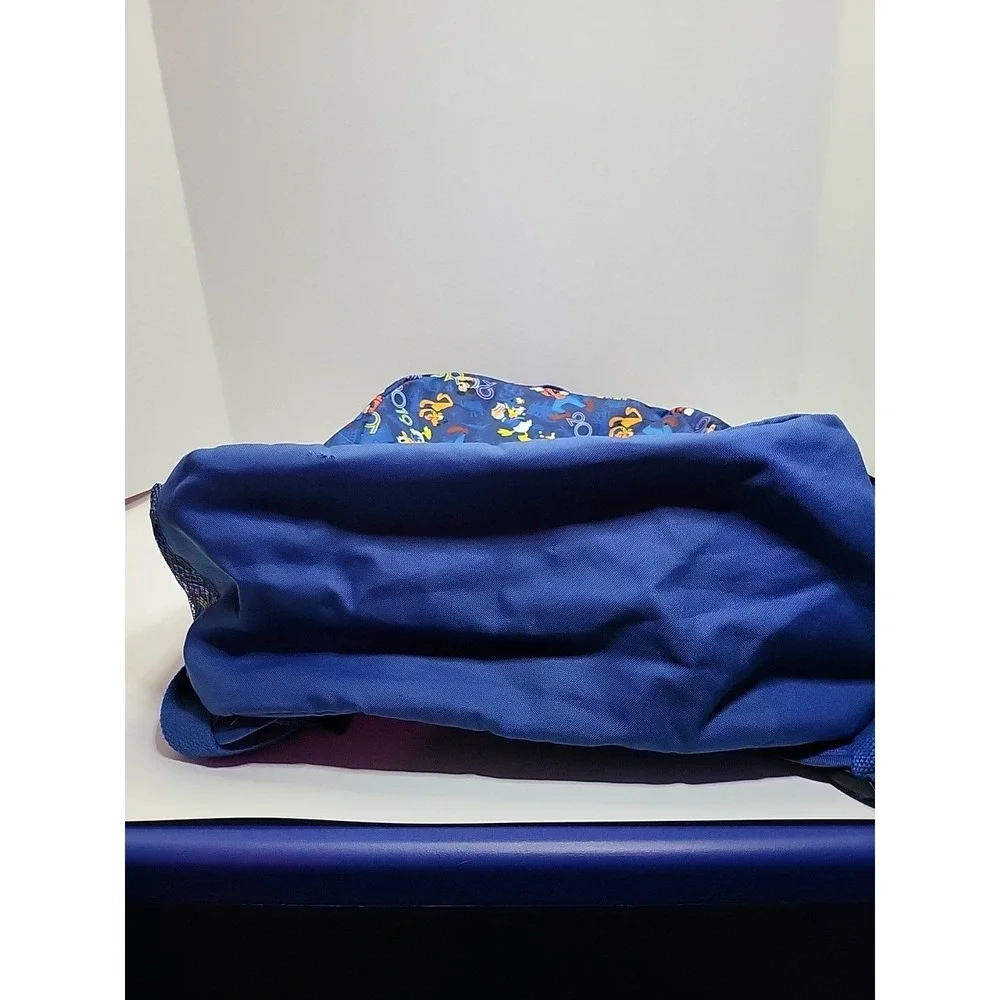 Disney Disneyland 2019 Backpack‎ Blue Mickey Pluto Goofy Donald Lightweight Used